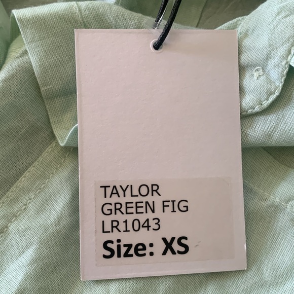 Lola River Button Down Shirt- Light Green - Picture 5 of 10